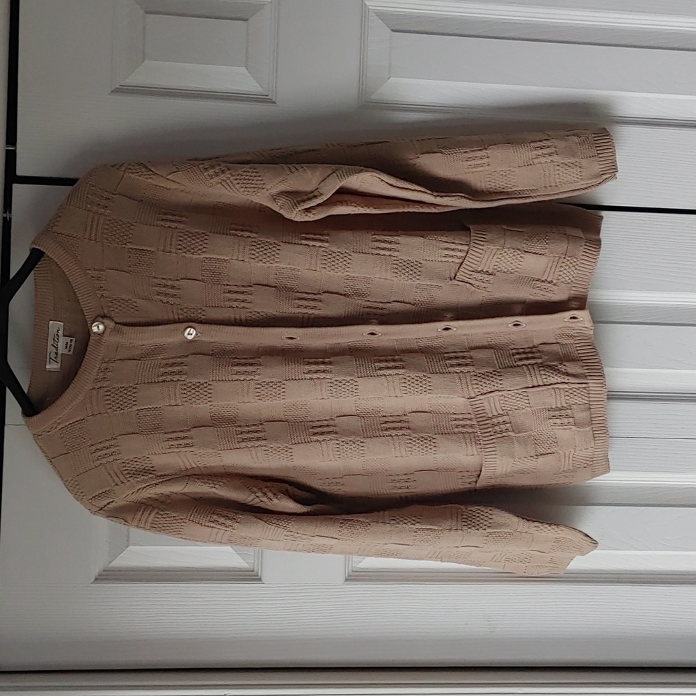 Vintage 80s Grandma Sweater Button up Cardigan S M L